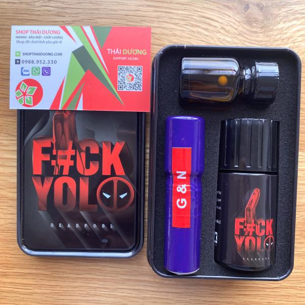 Sét Hôp Combo Tinh Dầu Popper Fuck Youlo 50ml Chính Hãng Dùng Tăng Kích Thích & Giảm Đau Cho Các Ban T&B