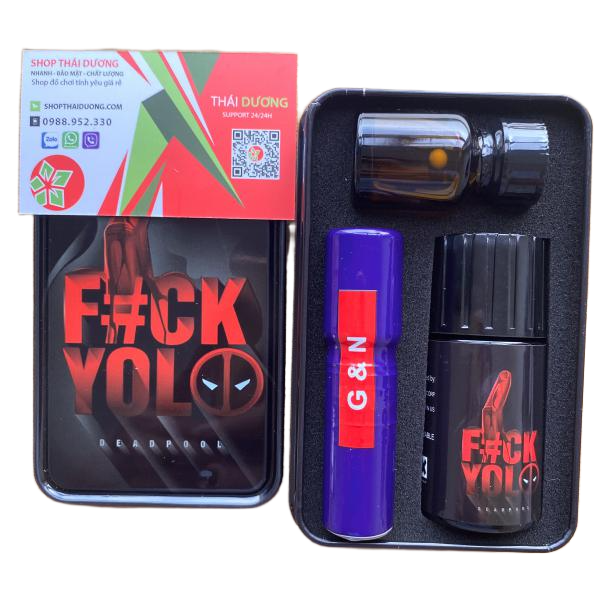 Sét Hôp Combo Tinh Dầu Popper Fuck Youlo 50ml Chính Hãng Dùng Tăng Kích Thích & Giảm Đau Cho Các