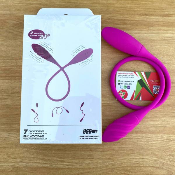 Trứng Rung Hai Đầu Xoán Ốc Prettylove Snaky Vibe 7 Chế Độ Rung Hai đầu - Sextoy thủ đức