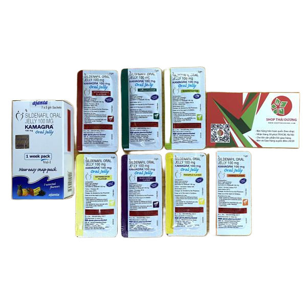 Thuốc Tăng Sinh Lý Nam Kamagra 100mg Dạng Thạch Trái Cây mĩ 7 vị - Hàng ấn Độ