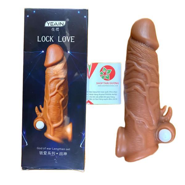 Bao Cao Su Đôn Dên Cao Cấp Có Rung Yeain Lock Love Có Quay Đeo - Cách Tăng Kích thước