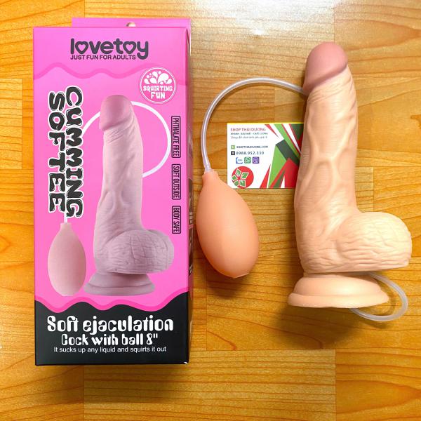 Dương Vật Giả Hít Tường Lovetoy Xuất Tinh Giống Thật | Sextoy Tự Sướng Cho Nữ