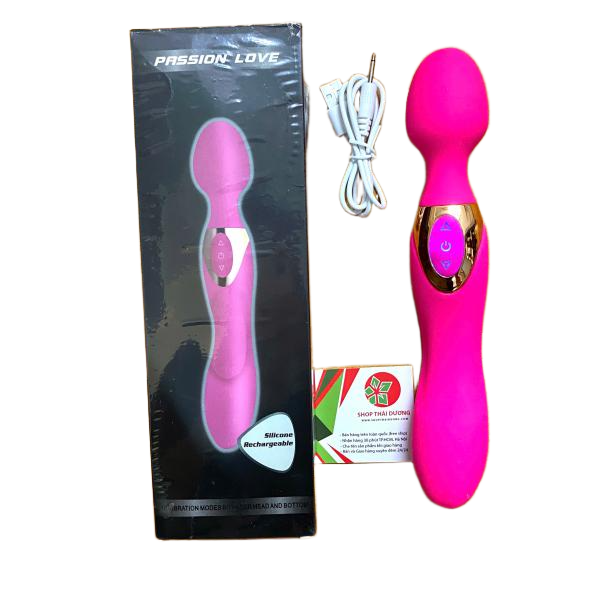 Chày Rung Massage Passion Love - 2 Đầu, 10 Chế Độ Rung Cực Mạnh