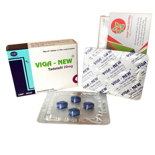Viên Uống Cường Dương Viga 20mg Kéo Dài Quan Hệ Vỉ 4 Viên Cho Nam