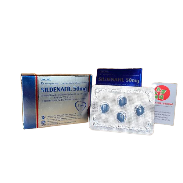 Thuốc Cường Dương Sildenafil 50mg Kéo Dài Thời Gian, Chống Xuất Tinh