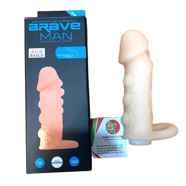 Bao Đôn Dên Hình Mào Gà Màu Trứng Sữa - Tăng 4cm, Kèm Quay Đeo Bìu Hỗ Trợ Nam Giới