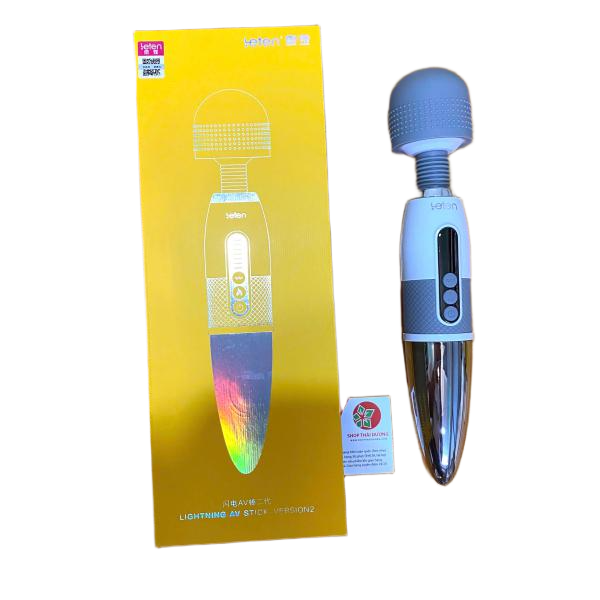Máy Rung Tình Yêu Lightning AV Thế Hệ Thứ 2 Rung Nhiều Tần Số - Kết Hợp Toả Nhiệt