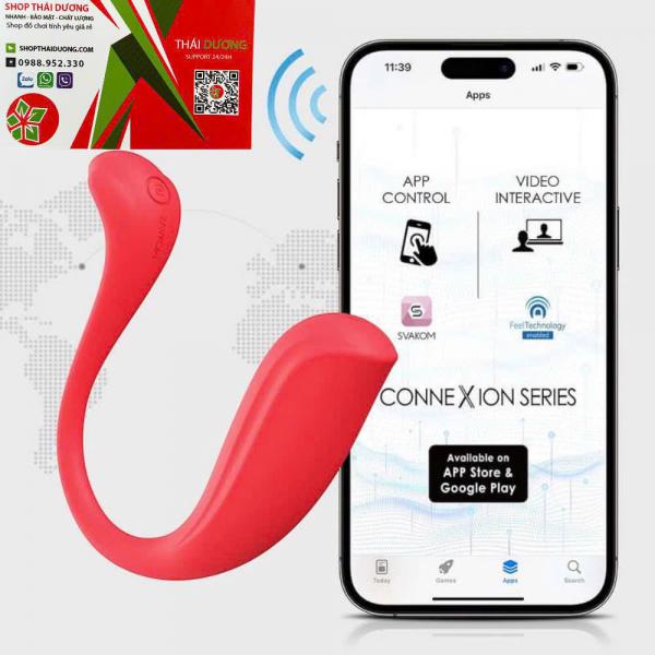 Trứng Rung Tinh Yêu SVACOM PHOENIX NEO 2 Thông Minh Điều Khiển Từ Xa Qua AAP