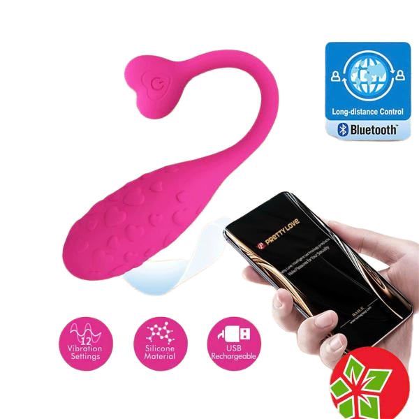 Trứng Rung Nòng Nọc PrettyLove Điều Khiển Từ Xa Qua App