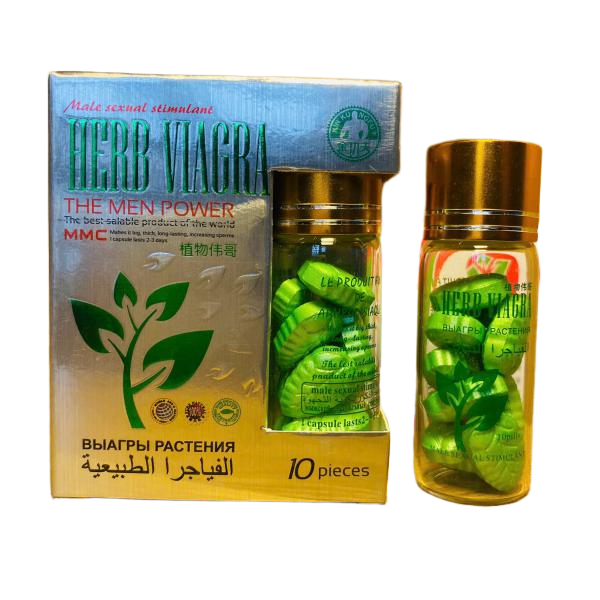 Viên Uống Cường Dương HERB VIAGRA  Xanh Kéo Dài Tời Gian Quan Hệ Cho Nam