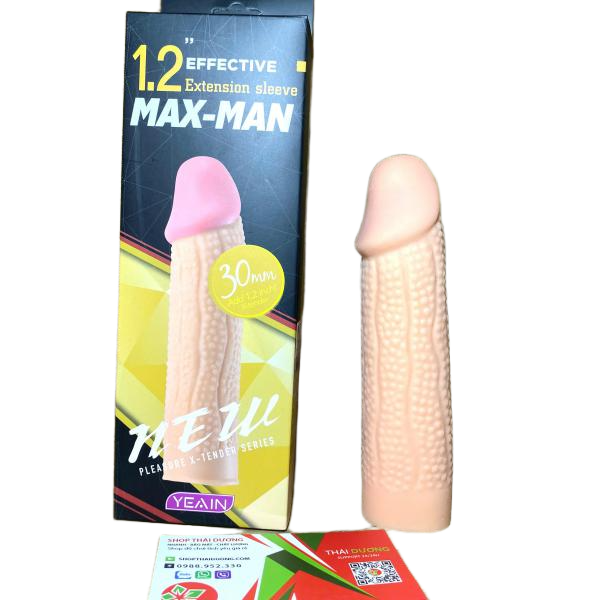 Bao Đôn Dên Gân Gai Maxman 30mm Màu Da Tăng Kích Thước Cho Nam
