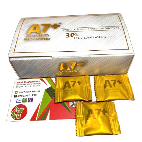 Kẹo Tăng Sinh Lý Nam  A7 Alpha Seven Plus Complex Cao Cấp Made In U.S.A.