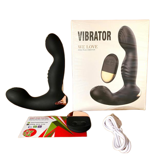 Trứng Rung Hậu Môn Anal Plug Rung 10 Chế Độ – Điều Khiển Từ Xa, We Love