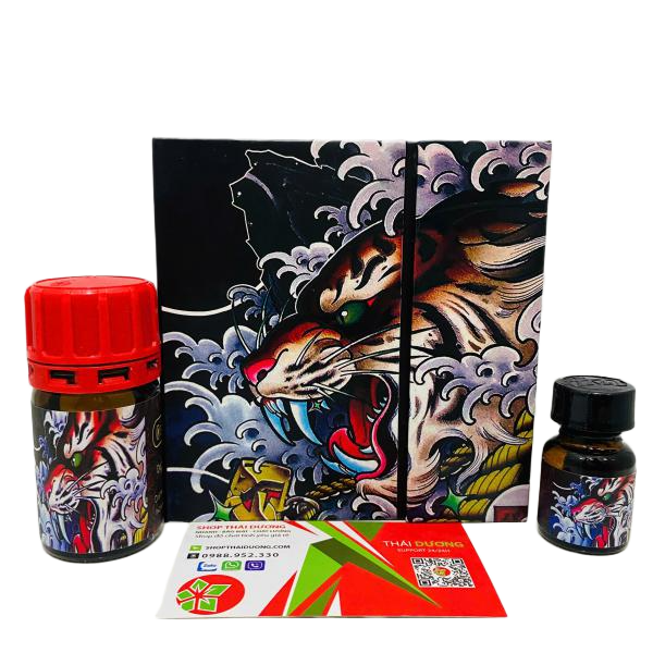 Combo Poppers Tiger Đỏ 50ml – Popper Con Hổ Mạnh, Chính Hãng, Hương Nồng Cực Phê