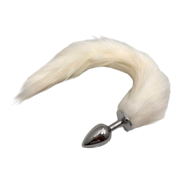 Sextoy Cosplay Đuôi Cáo – Phích Cắm Hậu Môn Hợp Kim, Đuôi Lông Mềm Mùa Trắng