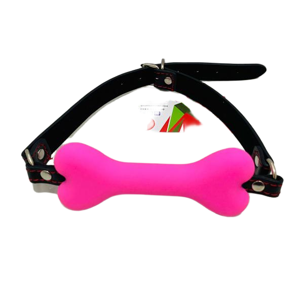 Bit Gag BDSM Hình Xương – Bịt Miệng Dây Da Cho Trò Chơi Nô Lệ, Master & Slave