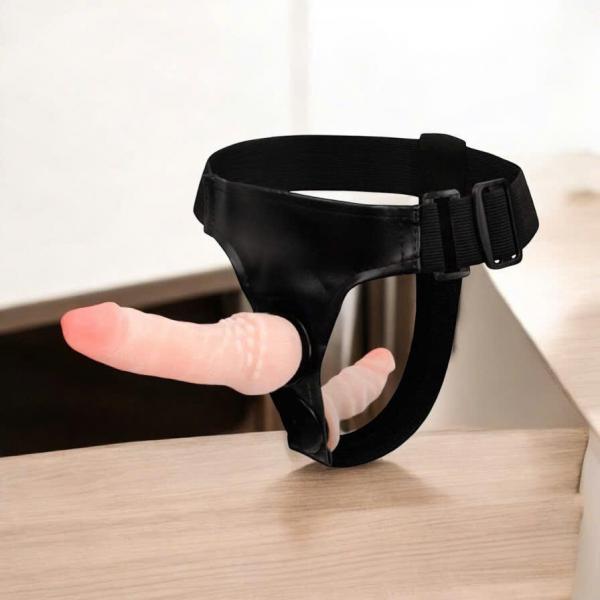 Dương Vật Giả Đeo Hông 2 Đầu Baile Harness Ultra – Silicone Mềm, Cao Cấp