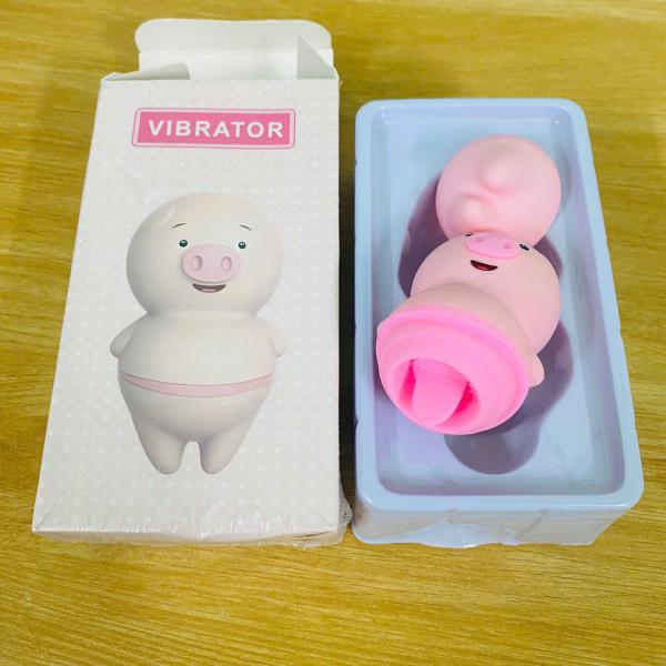 Máy Rung Lưỡi Liếm Heo Con – Vibrator Ngụy Trang Dễ Thương Màu Hồng Cute 