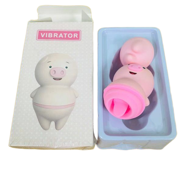 Máy Rung Lưỡi Liếm Heo Con – Vibrator Ngụy Trang Dễ Thương Màu Hồng Cute