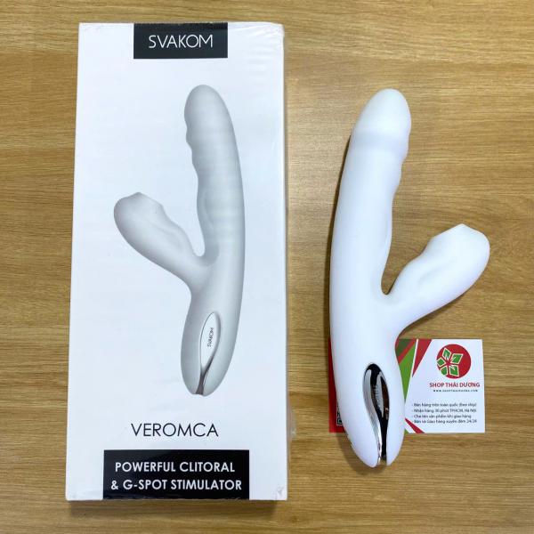 Dương Vật Giả Svakom Veromca – Máy Massage Rung Thụt, Bú Mút Âm Vật & Điểm G Cao Cấp 