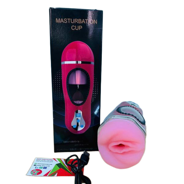 Âm Đạo Giả Jiuai Masturbation Cup – Rung Tỏa Nhiệt, Liếm Bú Tự Động 7 Chế Độ Mạnh Mẽ