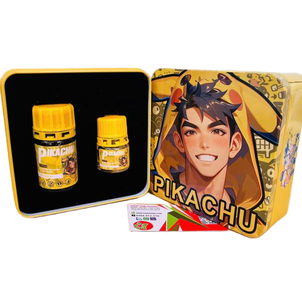 Tinh Dầu Popper Pikachu PWD 60ml – Combo Hộp Thiếc Cực Mạnh, Kích Thích Cặp Đôi Khi Yêu