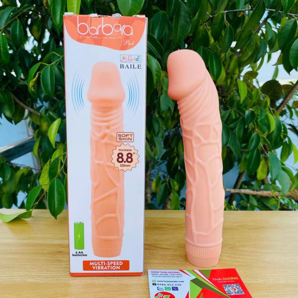 Dương Vật Giả Silicon Baile Barbara 8.8 Inch – Mềm, Thật, Rung Mạnh Cho Nữ Tự Sướng Cực Phê