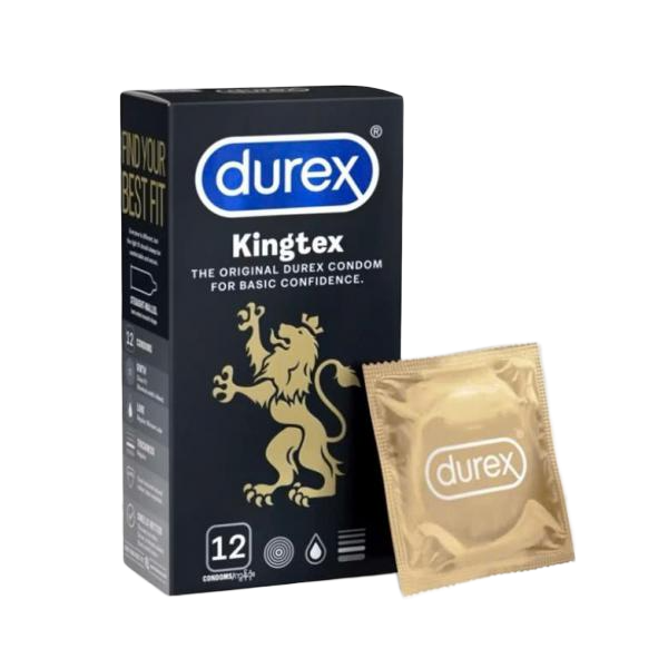 Durex Kingtex Hộp 12 Cái – Bao Cao Su Size Nhỏ 49mm Ôm Khít Tăng Cảm Giác Chân Thật