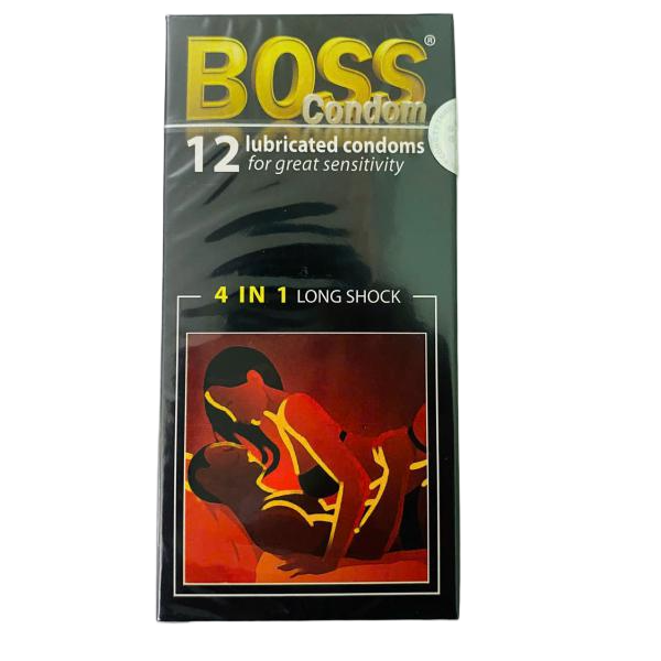 Bao Cao Su Boss 4in1 – Gân Gai Kéo Dài Thời Gian Tăng Khoái Cảm Cực Mạnh