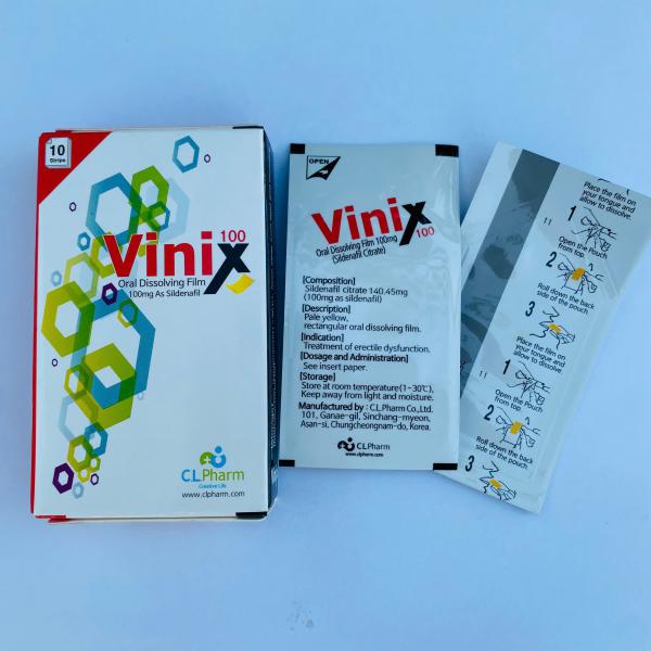 Tem Ngậm Vinix 100mg Hàn Quốc – Tăng Cường Sinh Lý Kéo Dài Thời Gian Quan Hệ