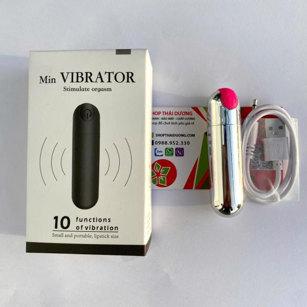 Trứng Rung Tình Yêu Mini Min Vibrator – 10 Chế Độ Rung Mạnh Sạc USB Kín Đáo