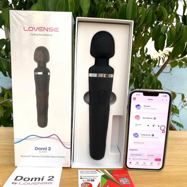 Chày Rung Massage Lovense Domi 2 – Điều Khiển Thông Minh Bằng Ứng Dụng 