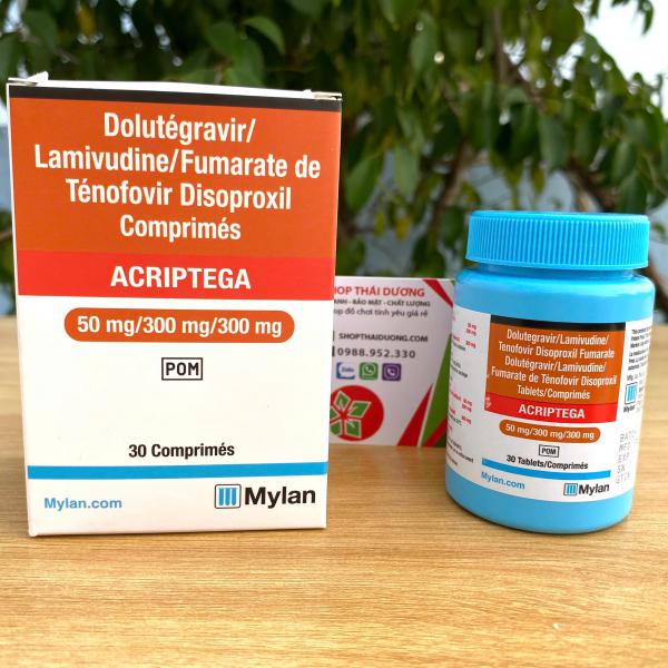 Viên Uống Phòng Nhiễm Hiv Acriptega Mylan - Hộp 30 viên