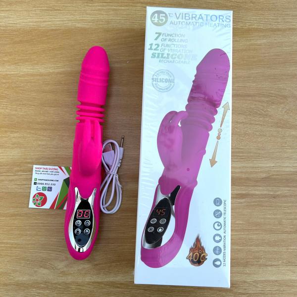 Dương Vật Giả Rabbit Vibrator Đa Năng  Rung Thụt Tự Động, Phát Nhiệt Ấm Nóng Kích Thích 