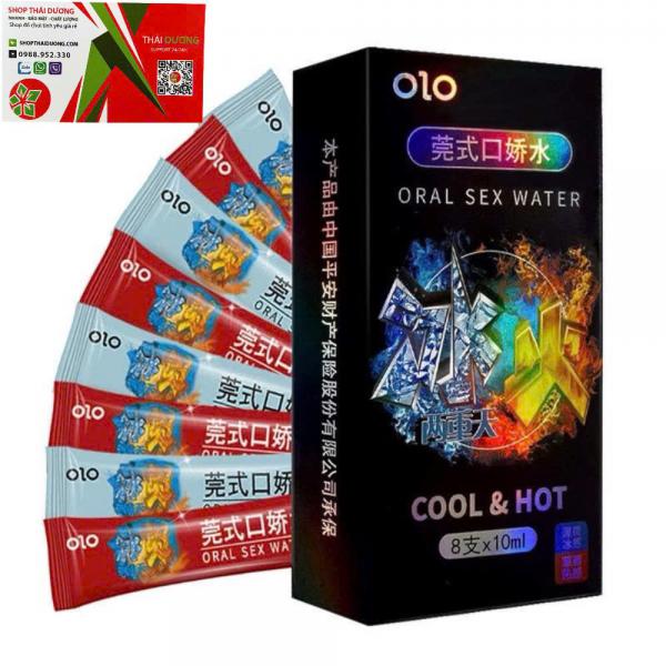 Nước Tình Yêu BJ OLO Cool & Hot  Gel Oral Sex Băng Lửa Hộp 4 Cặp Gói