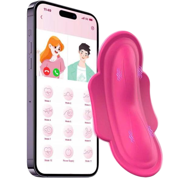 Trứng Rung Dán Ngoài Quần Chip Điều Khiển App