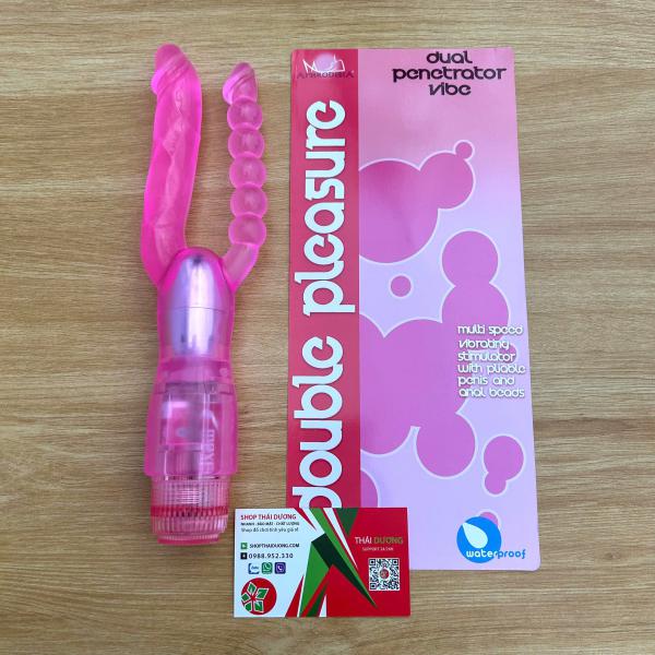 Que Rung Kích Thích Hậu Môn Và Âm Đạo Cực Mạnh Vibarating Double Dildo