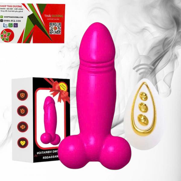 Trứng Rung Hình Dương Vật Giả BOQI Không Dây 10 Chế Độ Có Remote