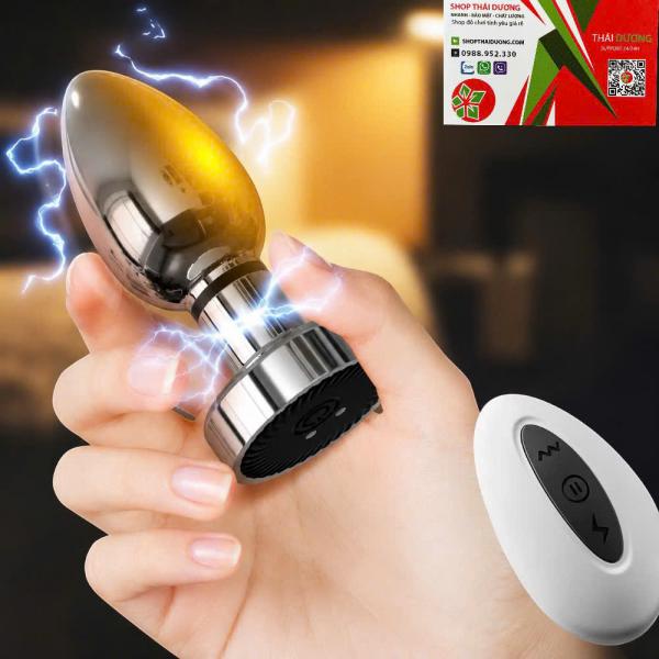 Phích Cắm Tình Yêu Inox Cao Cấp  Tính Năng Rung Sốc Điện Có Remote
