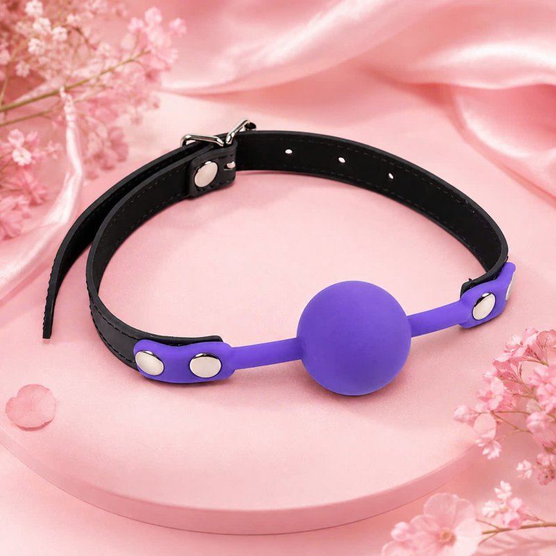 Dây Khóa Miệng Ngậm Bóng Silicon BDSM  Đồ Chơi BDSM Nhập Vai Cao Cấp 